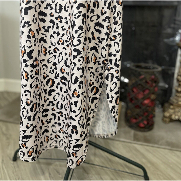For G and PL Leopard Print Halter Maxi Dress Size Small - Picture 7 of 8